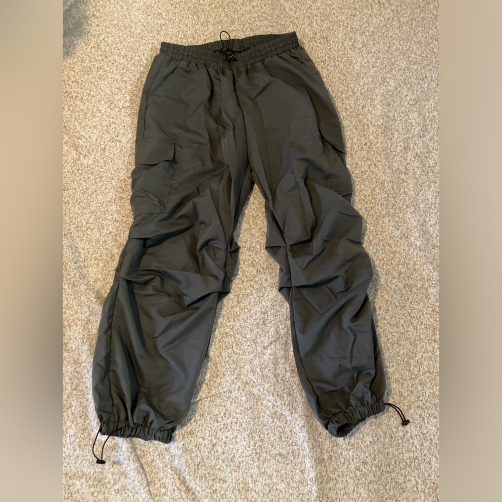 grey jogger style pants, size 1XL